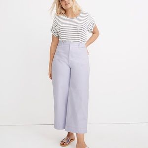 Madewell Emmet wide leg crop pant sz35 (aka sz20) in Lilac